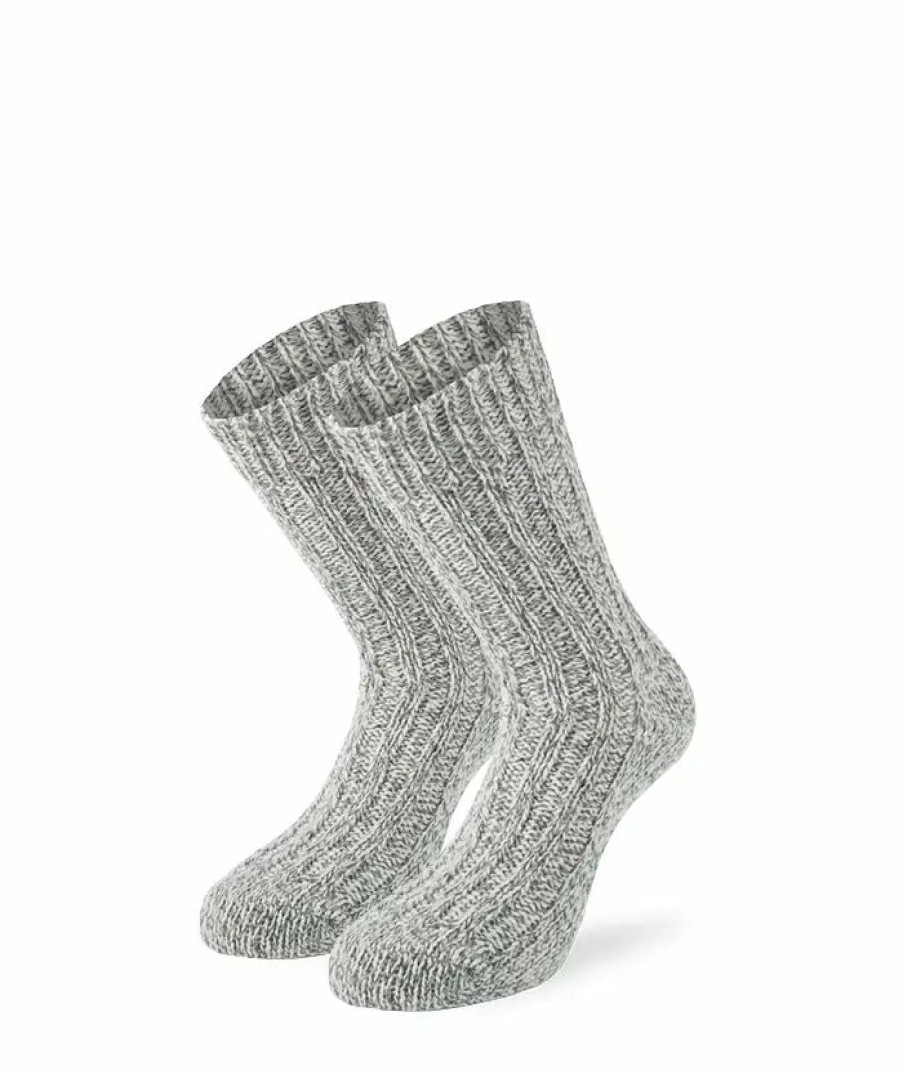 Socken Lenz Damen | Rustic "Schladming" Hellgrau