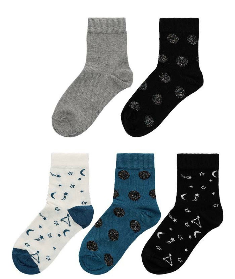 Socken Lenz Alltagssocken | Girls 5 Pack Mehrfarbig