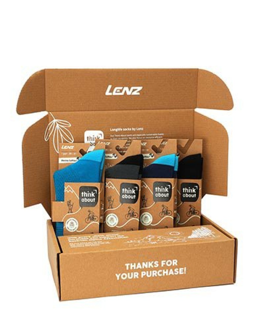 Think About Lenz Merino Outdoor | Think About Merino Outdoor 1 Box Blue Mehrfarbig