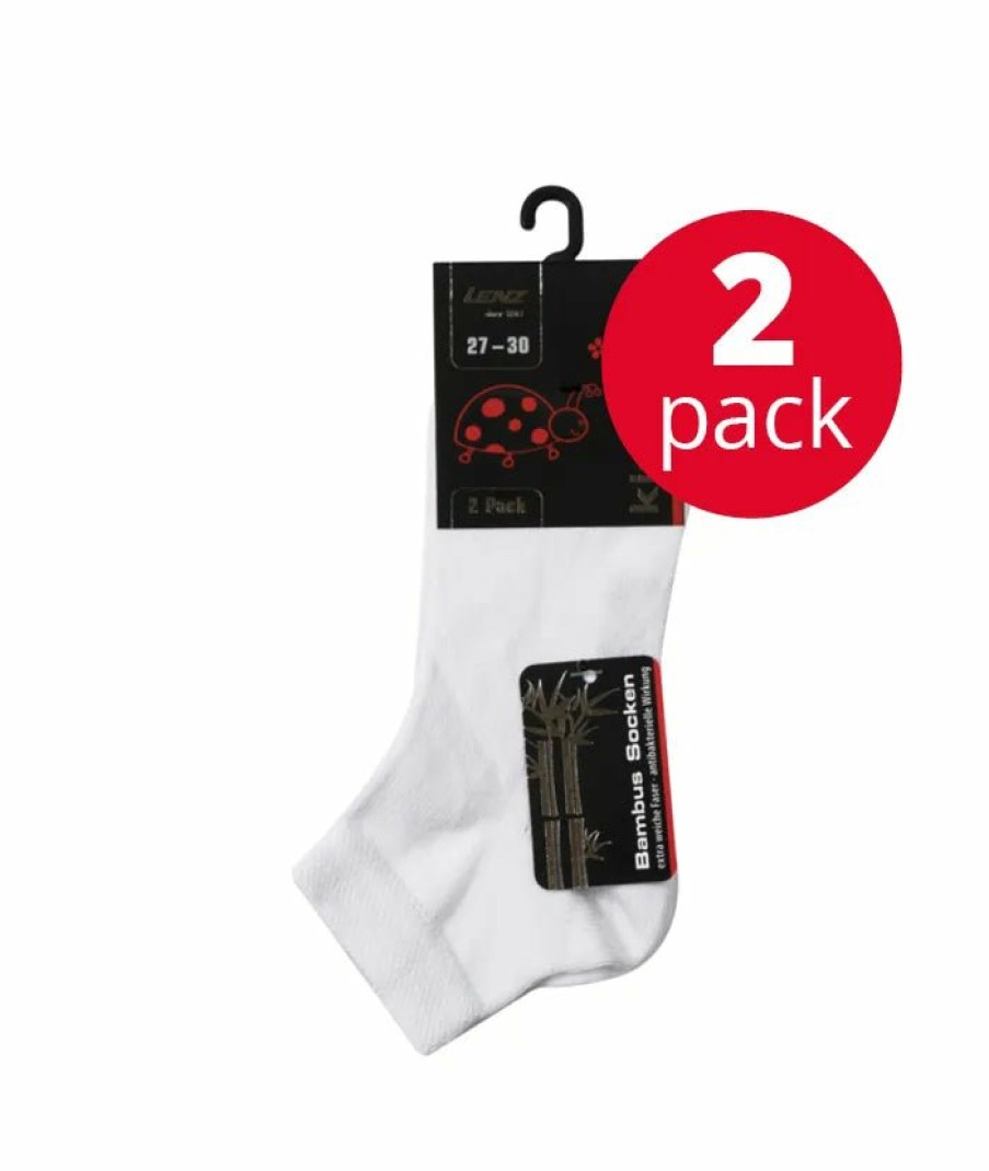 Socken Lenz Alltagssocken | Kids Soft Touch Quarters Weis