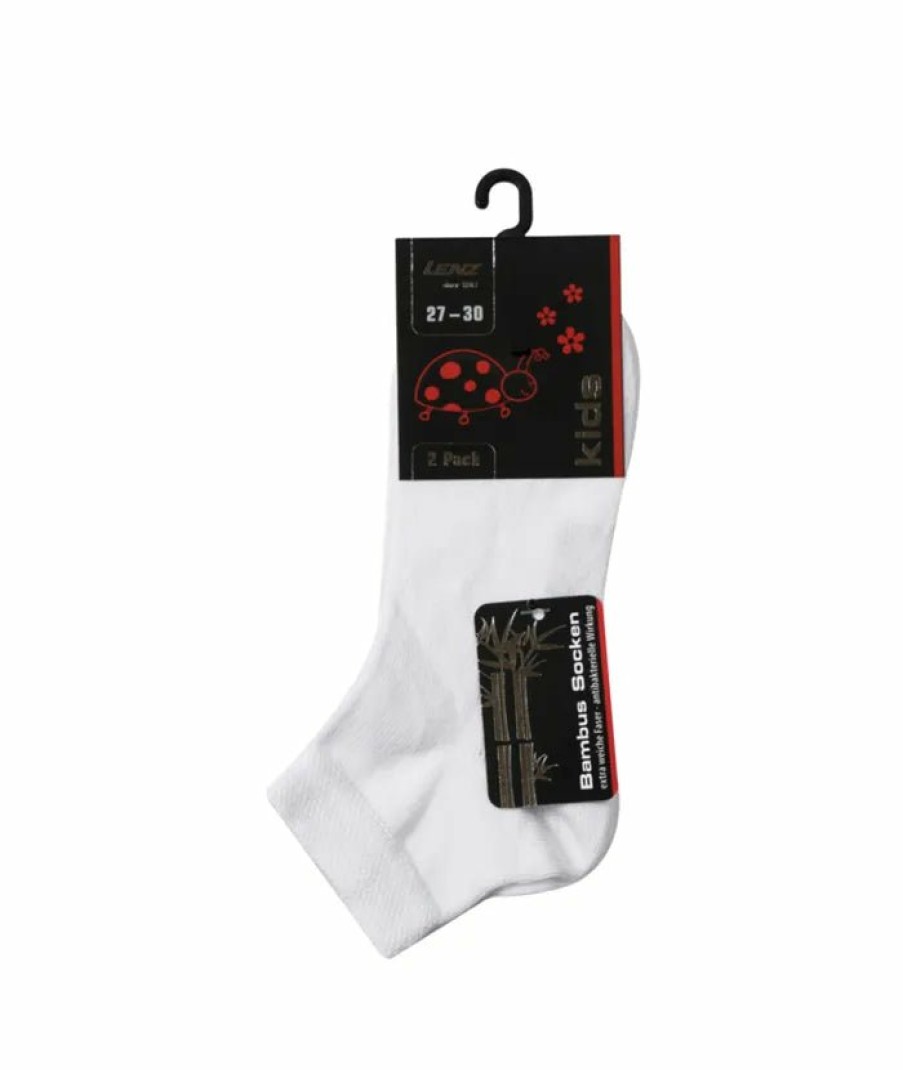 Socken Lenz Alltagssocken | Kids Soft Touch Quarters Weis