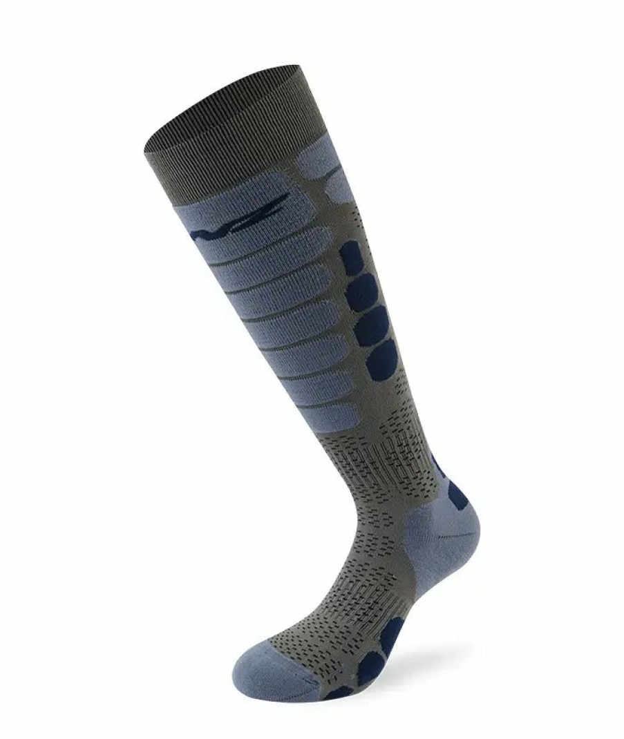 Socken Lenz Wintersport | Skiing 5.0 Grau/Blau