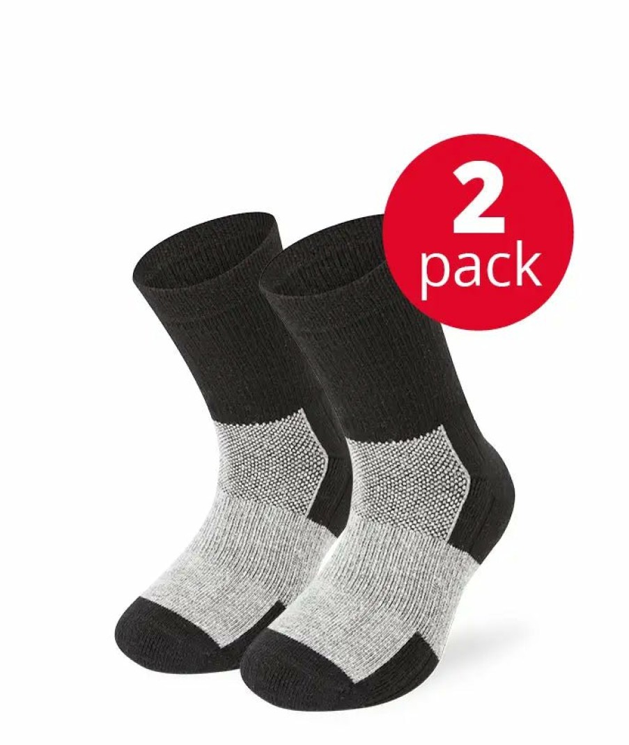 Socken Lenz Sportsocken | Trekking Kids 1.0 Schwarz