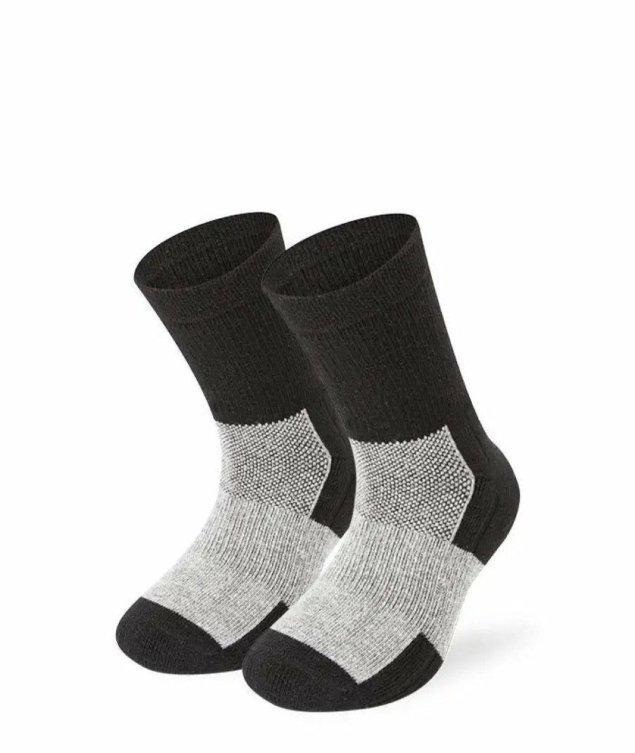 Socken Lenz Sportsocken | Trekking Kids 1.0 Schwarz